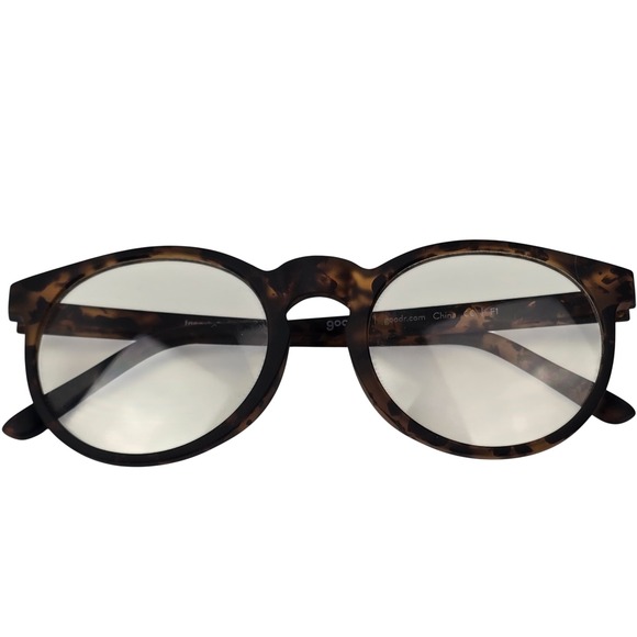 Goodr Insert Coin To Continue Blue Light Glasses Tortoise Brown Keyhole With Bag - Picture 7 of 12